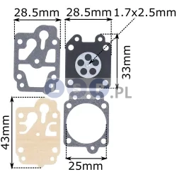 76-055 Zestaw naprawczy do gaźników