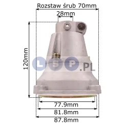 Kosz sprzęgła konektor bęben kosy 28 mm 9 frezów