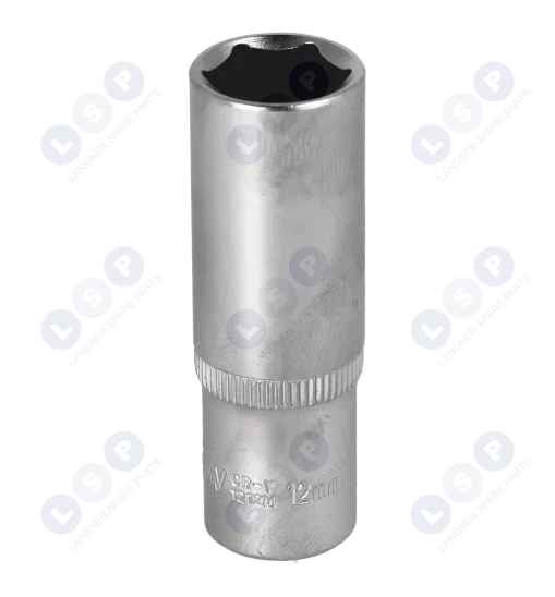 Klucz nasadka DŁUGA 12 MM 1/4 CrV HONITON