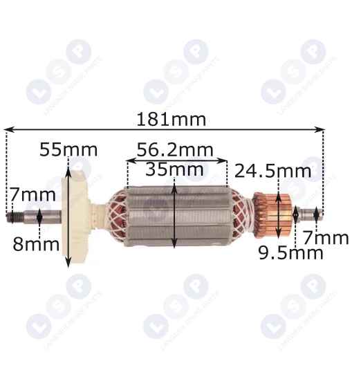 Wirnik do szlifierki BOSCH GWS 19-125 CI CIE HILTI AG125-19SE 1600A00D2N