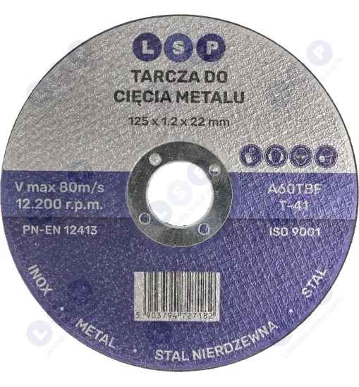 Tarcza do cięcia metalu 125 INOX STALI NIERDZEWNEJ INOX