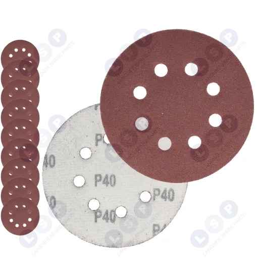 Papier ścierny na rzep do szlifierki oscylacyjnej 125 MM P40 10 szt.