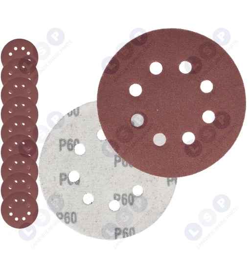 Papier ścierny na rzep do szlifierki oscylacyjnej 125 MM P60 10 szt.