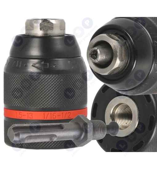 Uchwyt wiertarski WOLFRAM 1.5-13 mm HD ½”-20 UNF adapter SDS plus +
