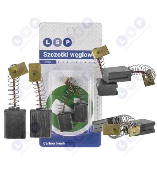 Szczotki węglowe 6.2x11x14mm uniwersalne VERTO GRAPHITE