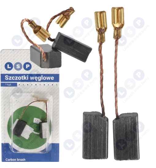 Szczotki węglowe do elektronarzędzi 6.2x8x13.5 mm uniwersalne