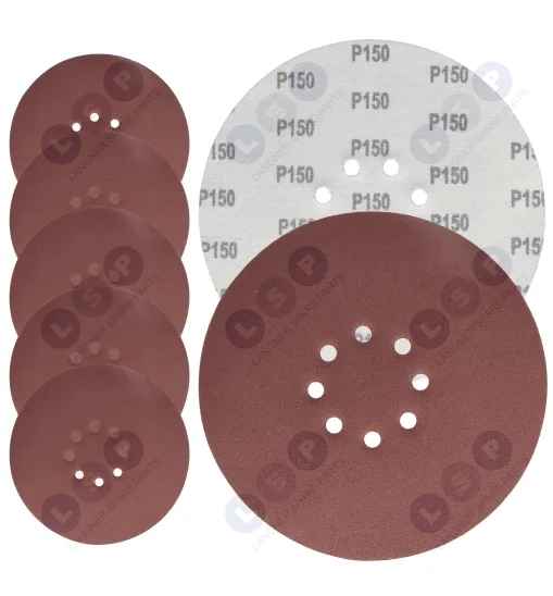 Papier ścierny 225 mm na rzep do żyrafy P150 z otworami 5 szt.