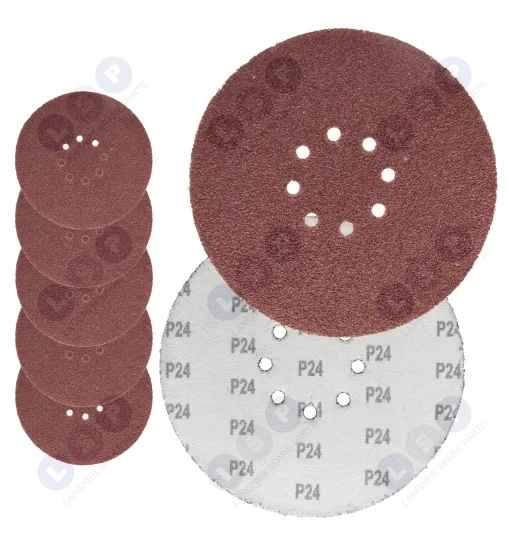 Papier ścierny 225 mm na rzep do żyrafy P24 z otworami 5 szt.