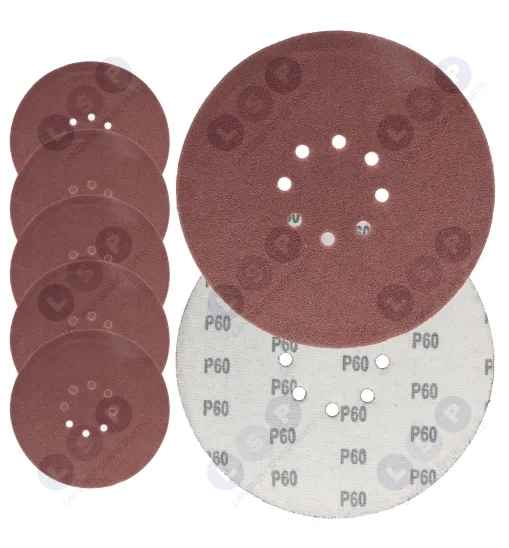 Papier ścierny 225 mm na rzep do żyrafy P60 z otworami 5 szt.