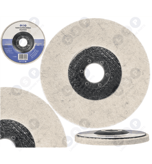 Tarcza polerska 125mm do polerowania metalu inox filc polerski