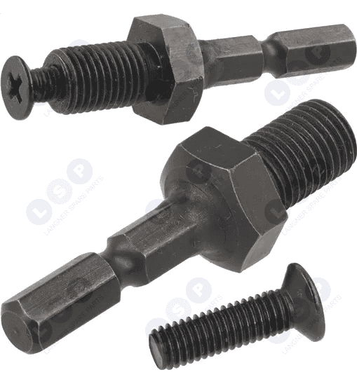 Przelotka 1/4' hex na 3/8' gwint adapter do wkrętarki zakrętarki