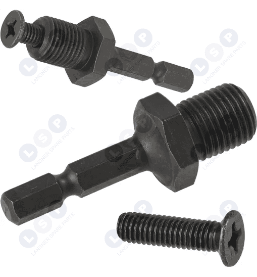 Przelotka 1/4' hex na 1/2' gwint adapter do wkrętarki zakrętarki