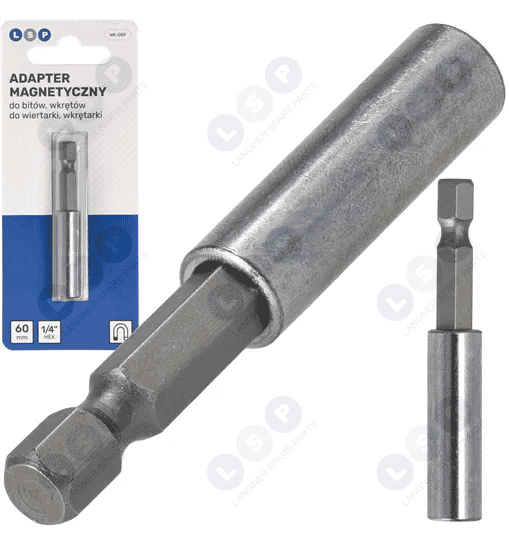 Magnetyczny uchwyt do bitów do wkrętarki 1/4 60 MM