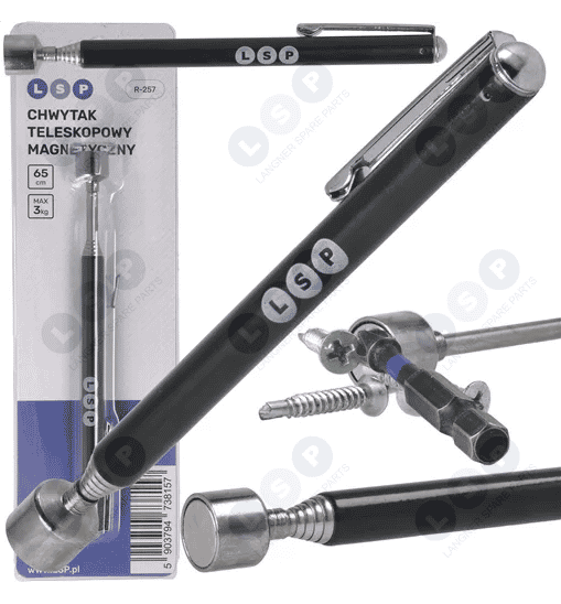 Uchwyt magnetyczny teleskopowy chwytak z magnesem 650mm 3kg