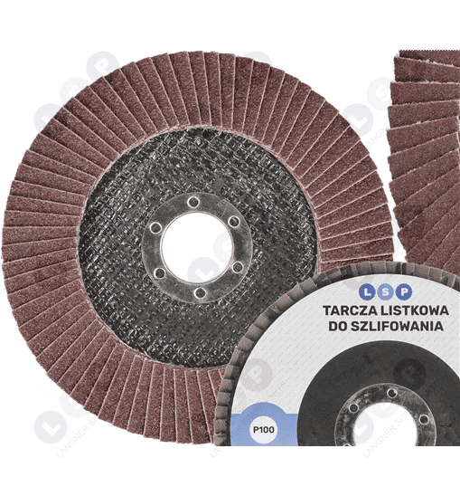 Tarcza lamelkowa listkowa 125 lamelki do szlifowania P100 T27