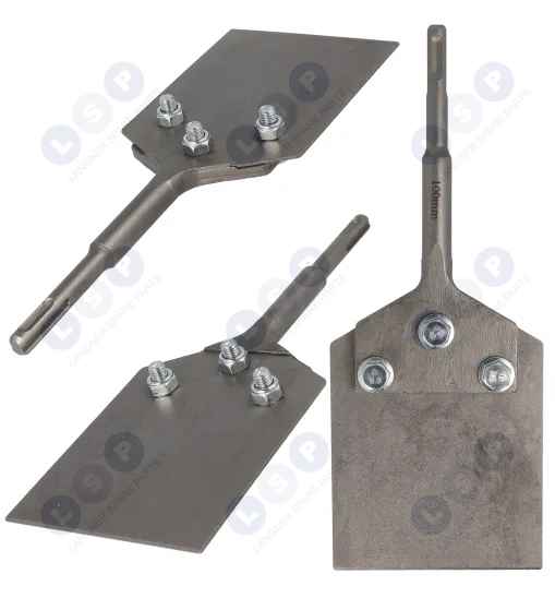 Dłuto płaskie szerokie do skuwania płytek betonu SDS PLUS + 100MM