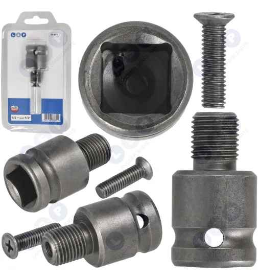 Adapter do zakrętarki kwadrat na gwint 1/2" 20 UNF klucza udarowego
