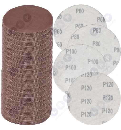 Papier krążek ścierny 125mm krążki na rzep do szlifierki zestaw 200szt