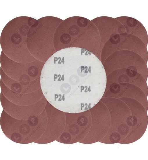 Papier ścierny krążki na rzep 125 mm do szlifierki kątowej P24 20szt.