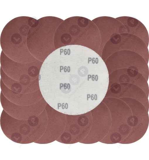 Papier ścierny krążki na rzep 125 mm do szlifierki kątowej P60 20szt.
