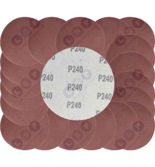 Papier ścierny krążki na rzep 125 mm do szlifierki kątowej P240 20szt.