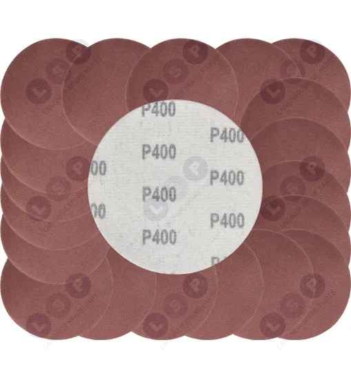 Papier ścierny krążki na rzep 125 mm do szlifierki kątowej P400 20szt.