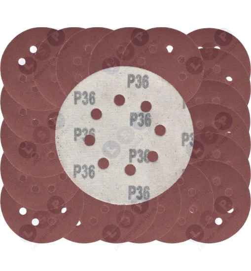 Papier ścierny na rzep do szlifierki oscylacyjnej 125 MM P36 20 szt.