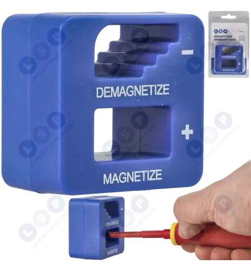 Magnetyzer i demagnetyzer do narzędzi 2w1 - wkrętaków, bitów, kluczy