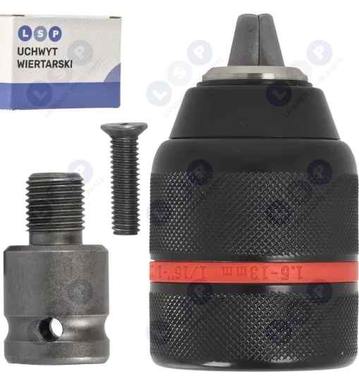 Uchwyt samozaciskowy do wiertarki 13mm 1/2 z adapterem do zakrętarki