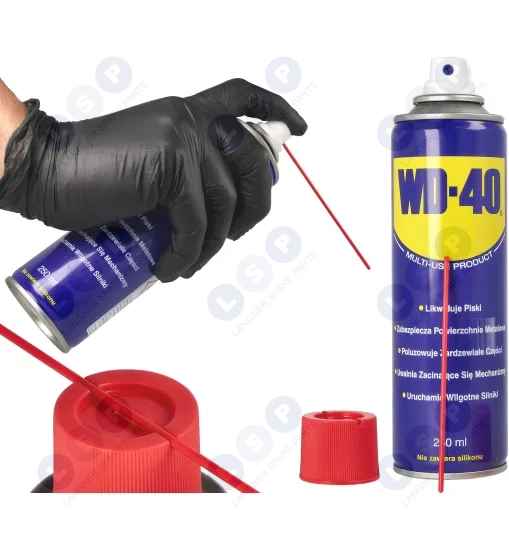 Preparat WD-40 250ml luzuje smaruje zardzewiałe śruby