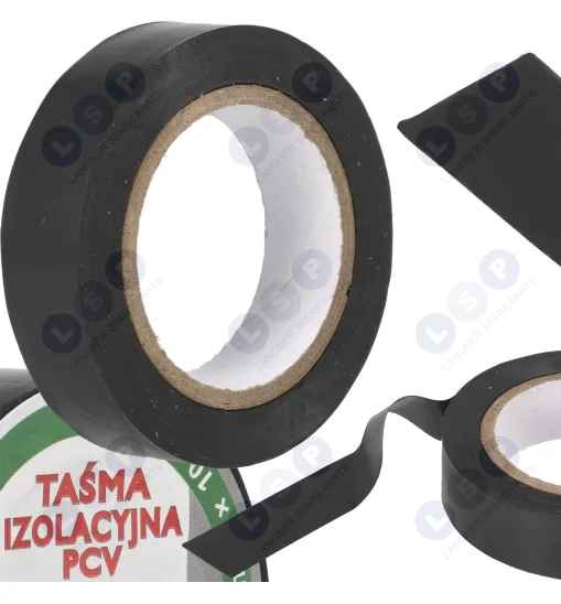 Taśma Izolacyjna Czarna 15MM 10M Standard Izolacja PCV