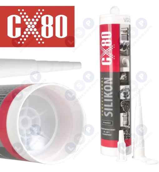 Silikon wysokotemperaturowy bezbarwny 310ml do pił kos kosiarek traktorków CX80