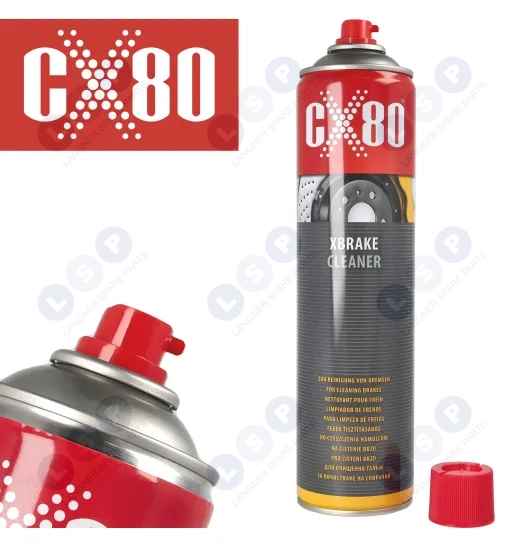 Odtłuszczacz CX80 600 ml XBRAKE CLEANER do hamulców, gaźnika, piły kosy kosiarki traktorka Preparat do odtłuszczania