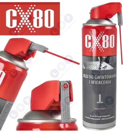 Olej Do Gwintowania i Wiercenia 500ml Spray 360 Skrawania Stali Miedzi
