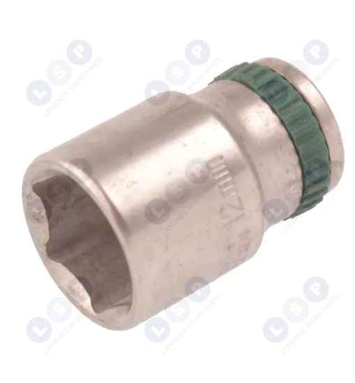 Nasadka Honiton 1/4" 12 MM CrV sześciokątna krótka 6-kątna