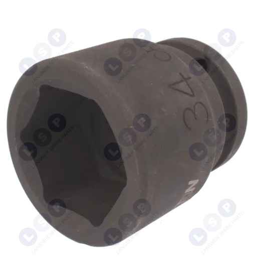 Nasadka udarowa Honiton 3/4" 34 MM Cr-Mo sześciokątna krótka 6-kątna