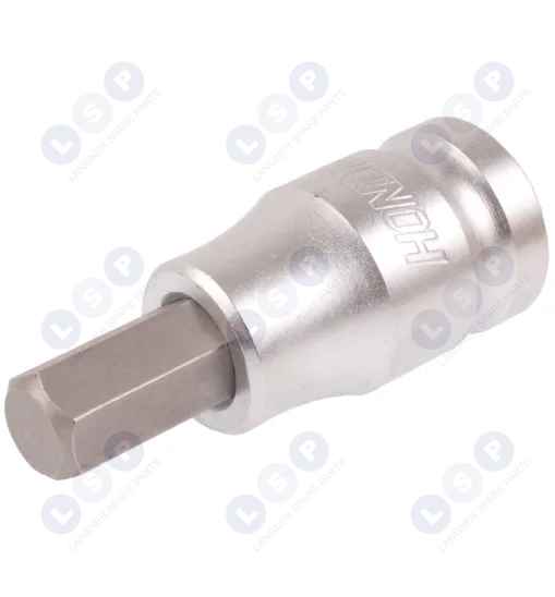 Nasadka IMBUS Honiton 1/2" 10mm x 55mm CrV sześciokątna krótka 6-kątna