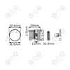 Tłok pierścień zawleczki Husqvarna 36 136 137 38mm 10mm