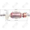Wirnik szlifierki DO BOSCH GWS12-125 CI CIE GWS13-125 CI CIE zestaw