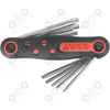 Klucze trzpieniowe TORX z otworami T9-T40 scyzoryk 8w1 rowerowe