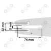 Prowadnica łańcuch do piły 38CM .325 1.5 HUSQVARNA NAC PARTNER
