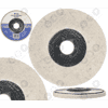 Tarcza polerska 125mm do polerowania metalu inox filc polerski