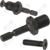 Przelotka 1/4' hex na 1/2' gwint adapter do wkrętarki zakrętarki