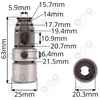 Tuleja Bosch GBH 2-26 DRE, DE, RE, 1617000598