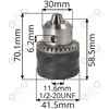 Uchwyt futerko 1/2 kluczykowe adapter SDS PLUS