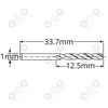 Wiertło kobaltowe do metalu 1 mm HSS-E HSSco5 M35