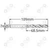 Wiertło kobaltowe do metalu 7 mm HSS-E HSSco5 M35