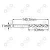 Wiertło kobaltowe do metalu 11 mm HSS-E HSSco5 M35