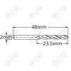 Wiertło kobaltowe do metalu 2 MM HSS-E HSSco5 M35 PRO LSP