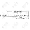 Wiertło kobaltowe do metalu 8.5 MM HSS-E HSSco5 M35 PRO LSP